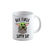 Cana alba personalizata Yoda, INOVATIX&reg;. 330ml