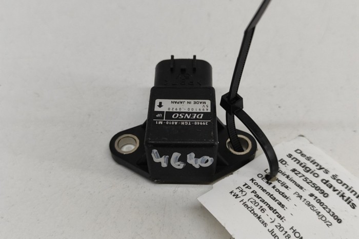 Senzor de accelerație HONDA CIVIC X Hatchback FC_, FK 2018 OEM: 39940-TGH-A010-M1,499100-0920 27525090