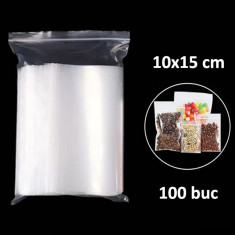 Punga cu fermoar tip ziplock 100x150mm set 100 bucati