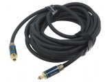 Cablu Toslink mufă 1,5m - negru aurit