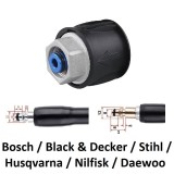 Adaptor cuplare furtun la pistol sau aparat - Bosch, Black &amp;amp; Decker, Stihl, Husqvarna, Nilfisk, Daewoo