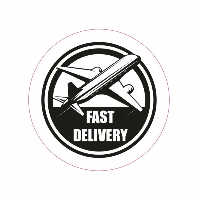 Abtibild &amp;quot;FAST DELIVERY&amp;quot; Cod:TAG 002 / T4 Automotive TrustedCars