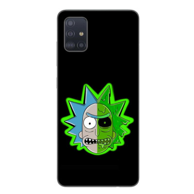 Husa compatibila cu Samsung Galaxy A71 Silicon Gel Tpu Model Rick And Morty Alien foto