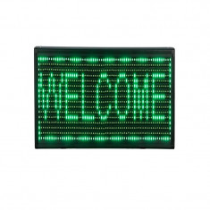 Reclama luminoasa de interior, 34 x 34 cm, LED, text personalizat, Verde foto