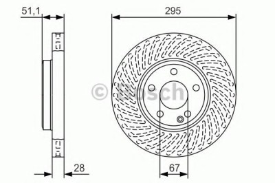 Disc frana MERCEDES A-CLASS (W176) (2012 - 2016) BOSCH 0 986 479 A58 foto