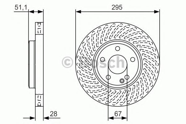 Disc frana MERCEDES C-CLASS T-Model (S205) (2014 - 2016) BOSCH 0 986 479 A58
