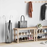 vidaXL Pantofar 2-&icirc;n-1 cu bancă, lemn masiv de brad 241067