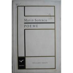Poeme &ndash; Marin Sorescu (coperta putin uzata)