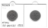 POLONIA 50 GROSZY 1923 , XF , in cartonas