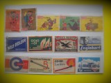 HOPCT LOT NR 56 -OLANDA,SUEDIA,GERMANIA, -13 ETICHETE VECHI CHIBRITURI-FILUMENIE-