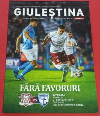 Program meci fotbal "GIULESTINA" / RAPID BUCURESTI - FC VOLUNTARI (04.02.2023)