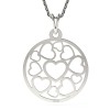 Colier Damă Argint 925 Atcom, Pandantiv Inimă Cuore, 45cm, Argintiu. Cadou Valentine&#039;s Day, Zi Nastere, Craciun