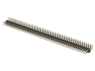 Conector şir pini 90&amp;deg; THT 2,54mm foto