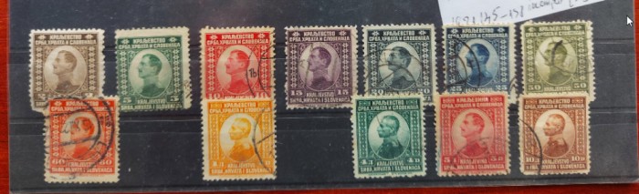 TS21 - Timbre serie Slovenia 1921 incomplet