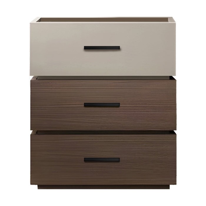 Masa de noapte Sonlen din melamina și mdf &icirc;n nuanța Sonoma-carbon 60x40x66cm