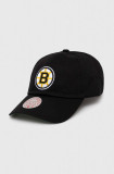 Cumpara ieftin Mitchell&amp;Ness șapcă de baseball din bumbac Boston Briuns culoarea negru, cu imprimeu