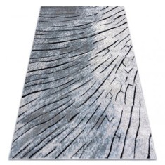 Covor modern COZY 8874 Timber, lemn - structural două niveluri de l&acirc;nă gri / albastru, 120x170 cm