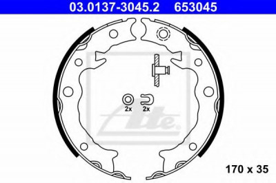 Set saboti frana, frana de mana SUBARU FORESTER (SJ) (2013 - 2016) ATE 03.0137-3045.2 foto