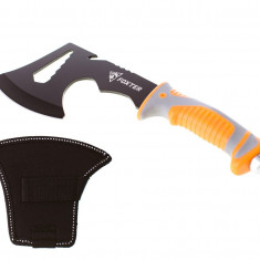 Mini toporisca Tomahawk Solid, 29 cm, husa lama, maner anti-alunecare, portocaliu