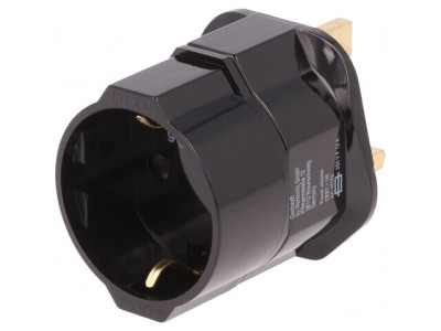 Adaptor Ștecher UK-EU cu &amp;Icirc;mpăm&amp;acirc;ntare foto