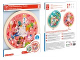 Hape puzzle rotund cu 2 fete