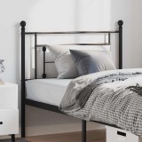 vidaXL Tăblie de pat de schimb metalică, negru, 100 cm 374368