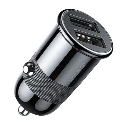 Incarcator auto inteligent Joyroom 3.1 A, doua porturi USB, Negru foto