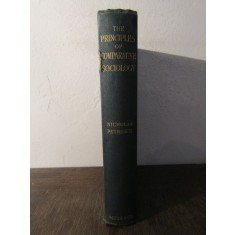 The Principles of Comparative Sociology-Nicolae Petrescu, autograf pt D.Gusti