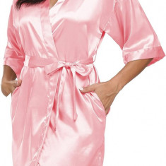 Bund Femei din satin Halat de matase Kimono Halat pur scurt Sexy Sleepwear Mires