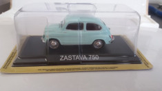 macheta zastava 750 + revista masini de legenda nr.54 - dea ro, 1/43, noua. foto