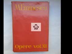 M Eminescu Opere vol XII foto