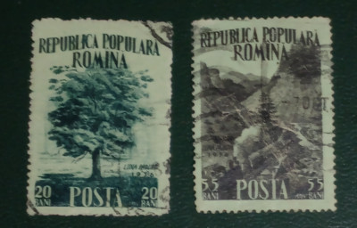 ROMANIA 1956 LP 408 Luna Pădurii Sere stampilata foto