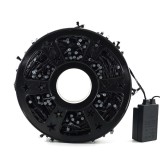 Instalatie brad de craciun lineara, 8 jocuri de lumini, 50 m din care 1m prelungitor 220v, 498 led, controler, protectie anti-inghet, alb rece, Oem