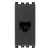 Vimar Priza modulara telefon, dubla distributie, 2xRJ11, negru - 8007352100152