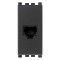 Vimar Priza modulara telefon, dubla distributie, 2xRJ11, negru - 8007352100152