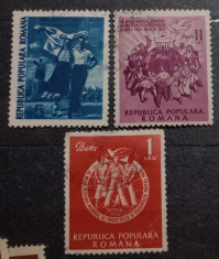 Romania 1951 Lp 284 Festivalul mondial al tineretului Berlin, ștampilate foto