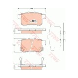Set placute frana Trw GDB3482, parte montare : Punte spate