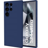 Husa Soft Touch, slim, ALC Mobile, anti soc, compatibila cu Samsung Galaxy S24 Ultra, Albastru inchis Tpu