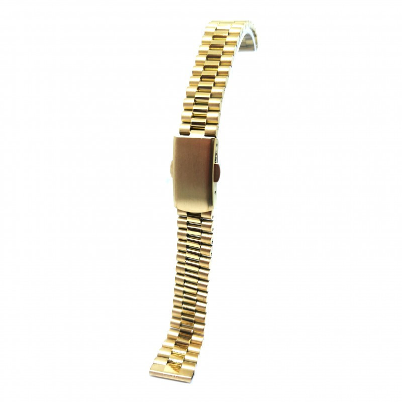 Bratara de ceas Aurie - Catarama cu butoane laterare - 10mm, 12mm, 14mm,  16mm - WZ4148 | Okazii.ro