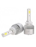 Set 2 leduri H27 COB Canbus, 6000K, putere 72W, luminozitate 8000 Lm, 12V - 24V