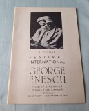Al treilea Festival international GEORGE ENESCU, RPR ( Republica Populara Romana), program anul 1964, muzica simfonica, muzica de camera, opera