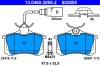 ATE 13.0460-2859.2 set placute frana,frana disc