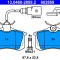 ATE 13.0460-2859.2 set placute frana,frana disc