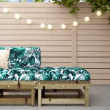 vidaXL Taburet de grădină, lemn de pin impregnat 825386