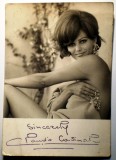 P.134 FOTOGRAFIE ACTRITA CLAUDIA CARDINALE CU AUTOGRAF AUTOGRAPH