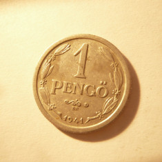 Moneda Ungaria 1941- 1 pengo , aluminiu , cal. Buna