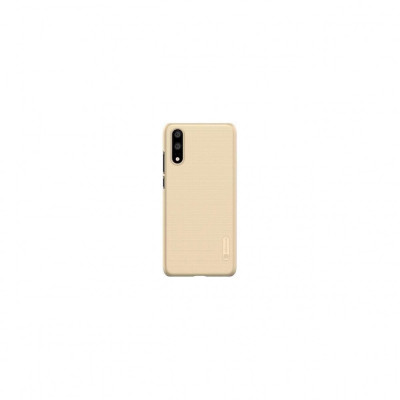 Husa Huawei P20 + Folie Protectie-Nillkin Frosted Shield Auriu foto