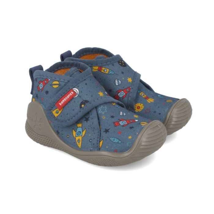 Incaltaminte de interior biomecanics 251146-a zapatilla estampada, bleumarine (marime: 18 (10,8-11,5 cm))