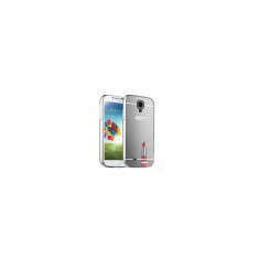 Husa Bumper Aluminiu Mirror Argintiu Iberry Pentru Samsung Galaxy S4 I9500,I9505 foto