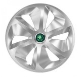 Cumpara ieftin Set 4 capace roti pentru Skoda Nou Verde, model Roco Gray, R14